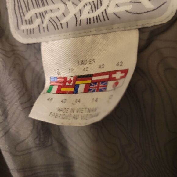 SPYDER Women's Ski Jacket Reflective Yellow Size 12 - Picture 5 of 9